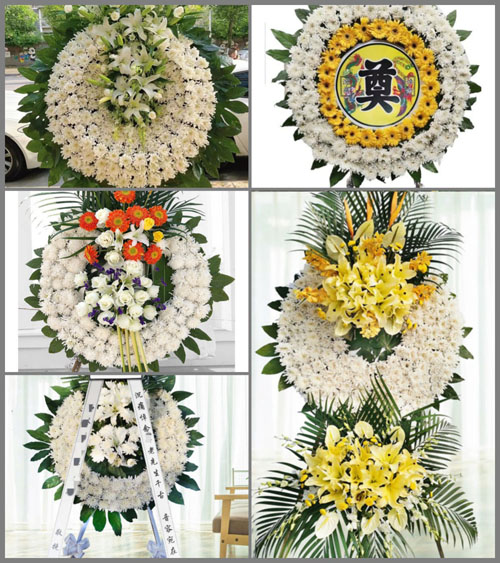 安徽黄山市休宁县渭桥乡板桥村花圈速递